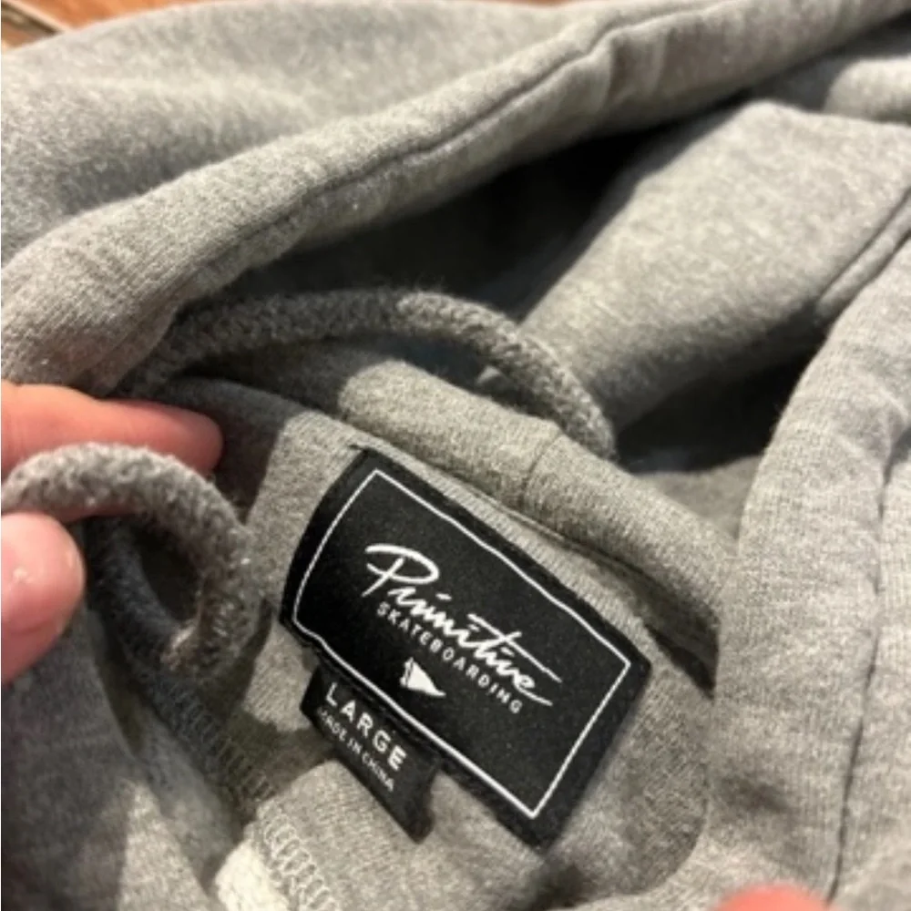 Girls Colorblock Pullover Hoodie in Blue, Pink & Gray - Picture 4 of 4